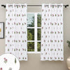 Haus & kinder Cotton Curtains Set of 2 for Bedroom Window Door Curtains (5ft x 5ft) | Colour Garden of Joy Pink