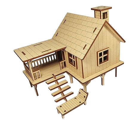 StonKraft Wooden 3D Puzzle Home Decor Construction Toy Modeling Kit School Project