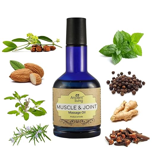 Ancient Living Organic Muscle and Joint Pain Relief Massage Oil For Body - 100 ml