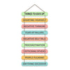 Artvibes Decorative Positive Quotes Printed Mdf Wooden Wall Hanging