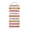 Artvibes House Quotes Printed Mdf Wooden Wall Hanging Home Decor Items | Wall Artwork
