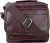 Leather Sling Bag for Men PU Leather Messenger Cross Body Travel Office One Side Chest Shoulder Bag for Men & Women | Brown