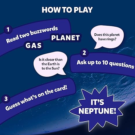 Skillmatics Card Game Guess in 10 Nasa Space Perfect for Boys Girls Kids & Families Who Love Educational Toys