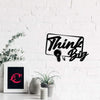 Ecraftindia Think Big Black Engineered Wood Wall Art Cutout | Ready to Hang Home Decor