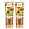 Vaadi Herbals Papaya Fairness Scrub Gel with Honey and Saffron - 110 gms (Pack of 2)