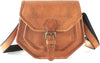 Leather Casual Sling Bag for Girls and Women | Tan-1