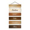Artvibes Decorative Wall Hanging Wooden Art Decoration Item for Living Room | Mdf Wall Decoration | Set of 6