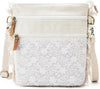 Cotton Material Embroidery Designs Medium Size Sling Bag For Women