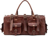Leather Multi Pockets Travel Overnight 22