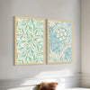ArtX Paper Floral Art Paintings with Frame Flowers - 07 Set of 2