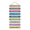 Artvibes Decorative Positive Quote Printed Wooden Wall Hanging for Home Decor Items