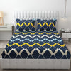 Fresh From Loom Microfiber King Size Double Printed Bedsheet Bed Sheets with 2 Pillow Covers 144 TC Slate Grey