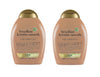 OgX Ever Straightening Brazilian Keratin Smooth Shampoo - 385 ml (Pack of 2)