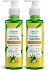 Dhathri Herbal Refreshing Aloe Vera Body Wash - 200 ml  (Pack of 2)
