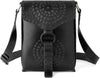 Leather Handmade Girls And Women’s Small Cross Body Sling Bag | Black