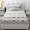 Fresh From Loom Bedsheet Single Size Microfiber Bed Sheet for Single Bed Floral Design Bed Spread with 1 Pillow Covers 144 TC White