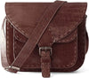 Leather Crossbody Sling Bag For Women | Pecan Brown