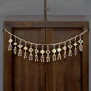 Handmade Decorative Beads Toran With Mirror Flower Bell for Beads Size - 40 *8 Inch