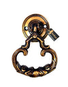 Two Moustaches Ethnic Indian Carved Brass Door Knocker