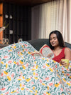 Urban Space Double Bed AC Blanket Microfiber Quilt Soft Reversible Printed AC Blanket Colour Kashmir