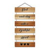 Artvibes Decorative Wall Hanging Wooden Art Decoration Item | Quotes Decor Item | Mdf Wall Decoration | Set of 6