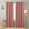 Cloth Fusion Blackout Door Curtains 7 Feet Long Set of 2 Peach Colour