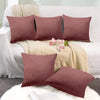 Cloth Fusion Velvet Sofa Cushion Cover Set of 5 Luxurious Cushion Cover Dusty Pink