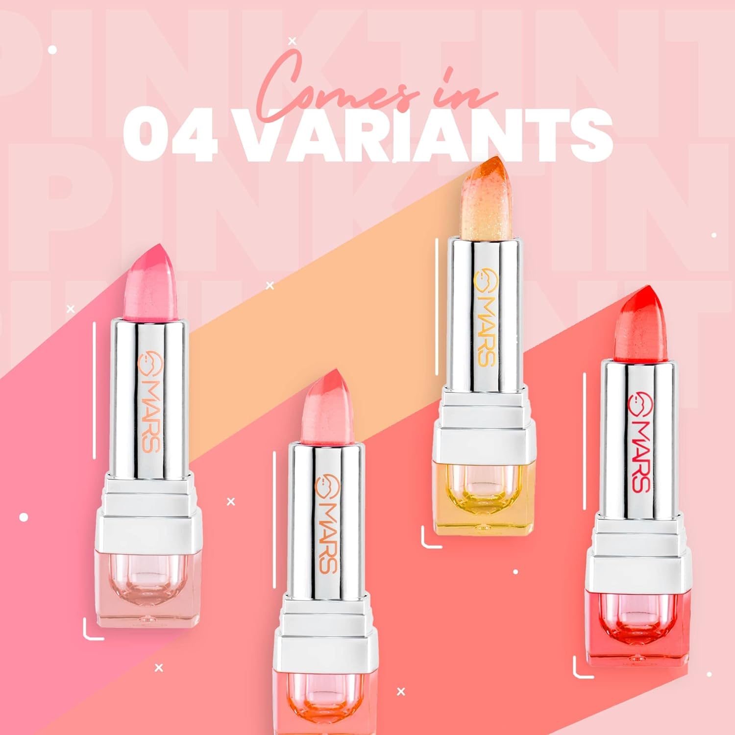 Mars Hydrating Tinted LipStick For Dry and Chapped Lips With Shea Butt ...