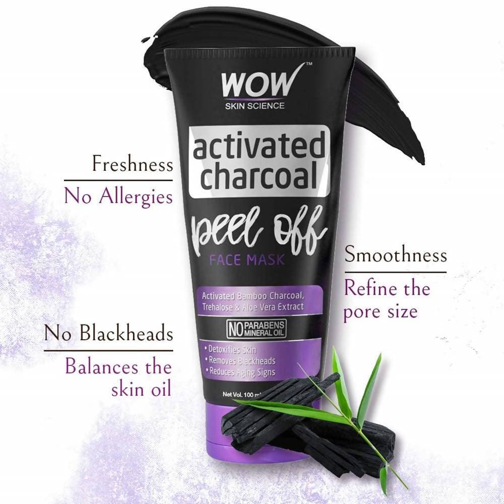 Wow Skin Science Activated Charcoal Peel Off Face Mask - 100 ml