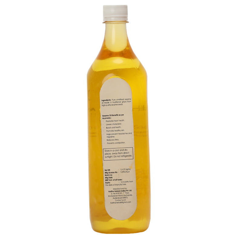 Haritha Herbals Sesame Cold Pressed Oil - 1 Litre