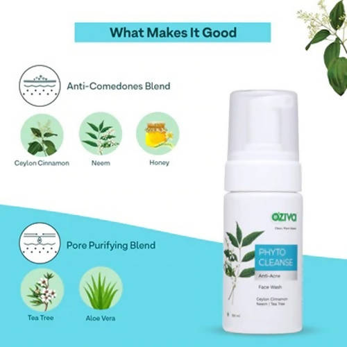 OZiva Phyto Cleanse Anti-Acne Facewash - 100 ml