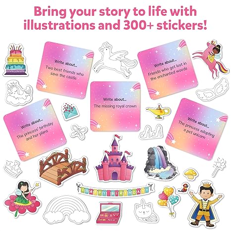 Skillmatics Unicorn & Princesses Art Kit Write & Create Storybooks Creative Activity