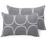 Huesland by Ahmedabad Cotton 144 TC Cotton Pillow Cover Set of 2 | Grey