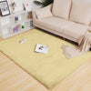 Luxe Home International Ruffle Floor Rug Gold