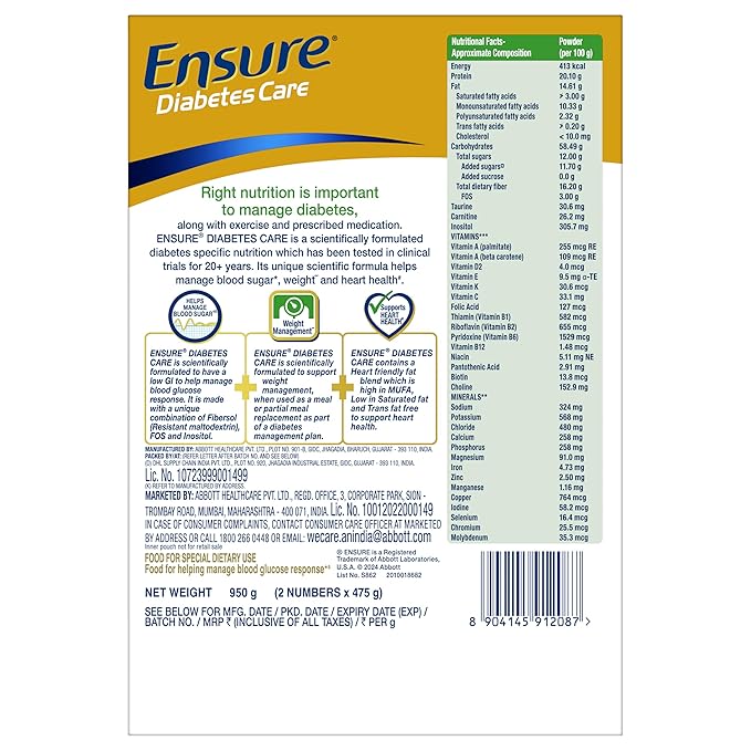 Ensure Diabetes Care Powder Vanilla Flavour