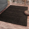 Ishro Home Premium Fuzzy Shag Carpet For Hall Rugs For Living Room Carpets For Living Room Colour Classic Brown 4x6 Fts