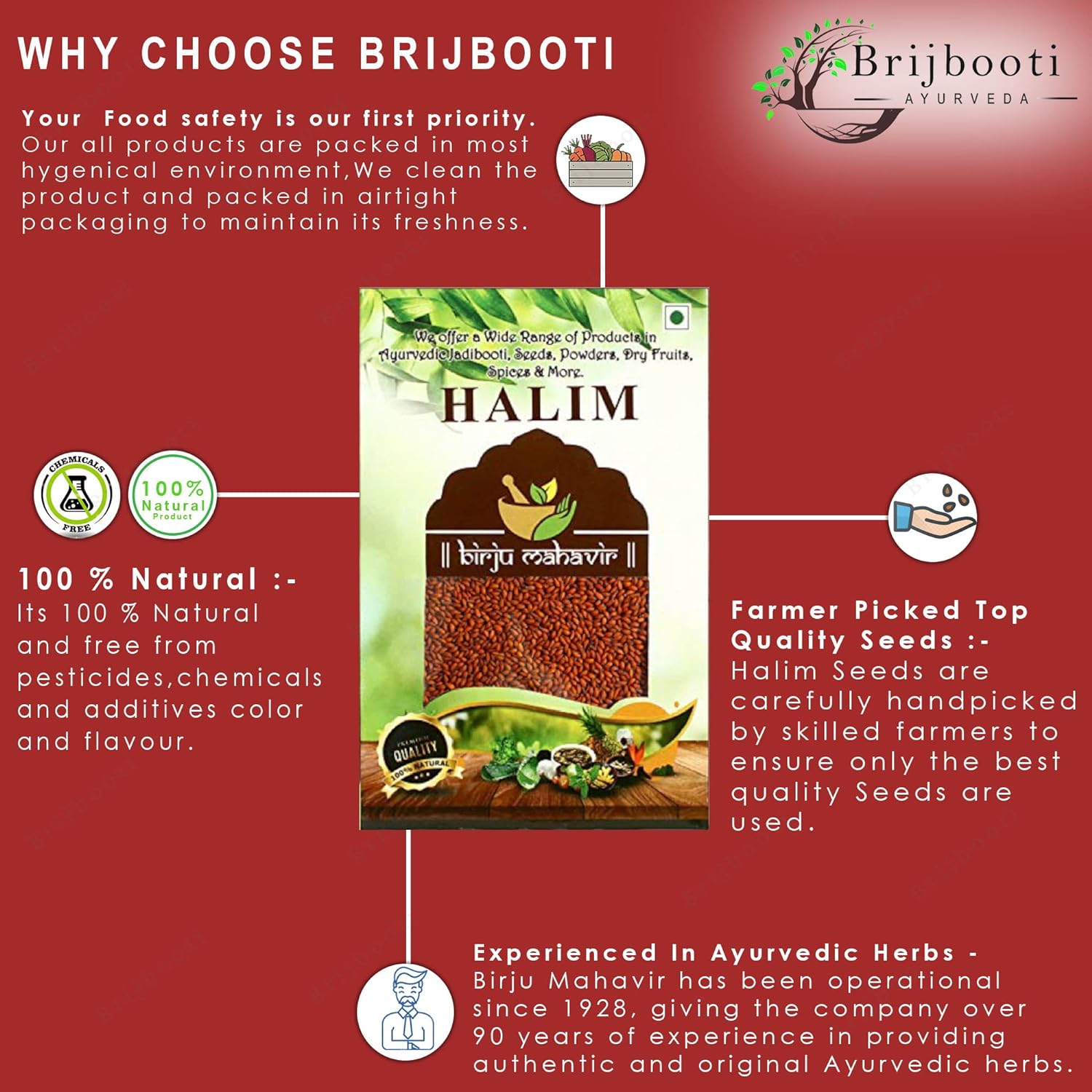 Brijbooti Birju Mahavir Organic Halim Seeds