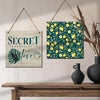 Kotart Secret Ingredient Kitchen Quotes Wooden Wall Art Hanging for Bar Restaurant Kitchen Dining Area