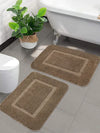Saral Home Good Morning Mat Colour Beige (Pack of 2)
