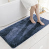 Luxe Home International Microfibre Rectangular Bath mat Super Soft Anti Skid Newman Mats For Bathroom Colour Navy Blue