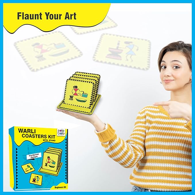 Solobolo Warli Art Painting Kit With Art and Craft Materials | Craft Kit for Girls 12-15