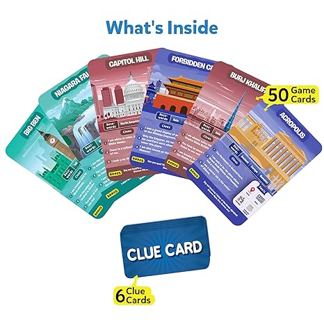 Skillmatics Card Game Guess in 10 Legendary Landmarks Educational Travel Toys
