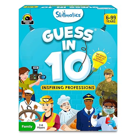 Skillmatics Card Game Guess in 10 Inspiring Professions Perfect for Boys Girls Kids