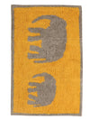 Sashaa World Elephant Patterned Bathmat Colour Yellow