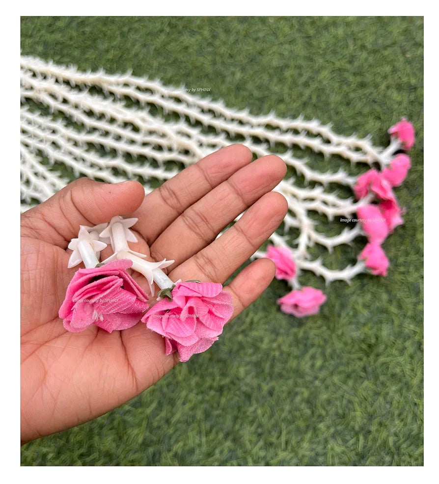 Artificial Rajnigandha Buds Rose Strings Approx 2.5 ft Height Baby Pin ...