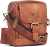 Leather Sling Messenger Bag for Men I Multipurpose Crossbody Bag I Travel Bag with Adjustable Strap I Utility Bag I 8.5 inch | Tan