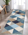 Ishro Home Velvet Premium Modern Runner Rug For Bedroom, Kitchen Colour Crystals
