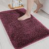 Luxe Home International Microfibre Rectangular Bath mat Super Soft Anti Skid Newman Mat for Bathroom Colour Wine