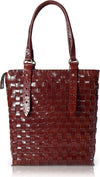 Leather Handmade Women's Tote Bag | Red Color