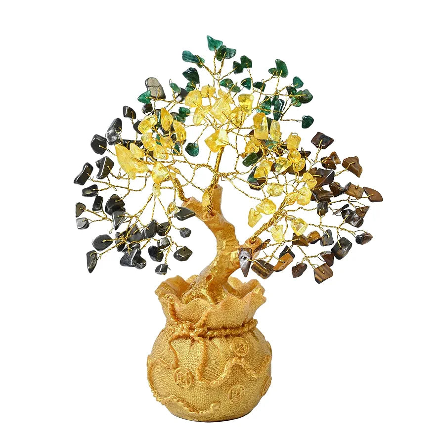 magnetic money tree Zaicus Money Magnet Crystal Tree Feng Shui Tree with Golden Pot